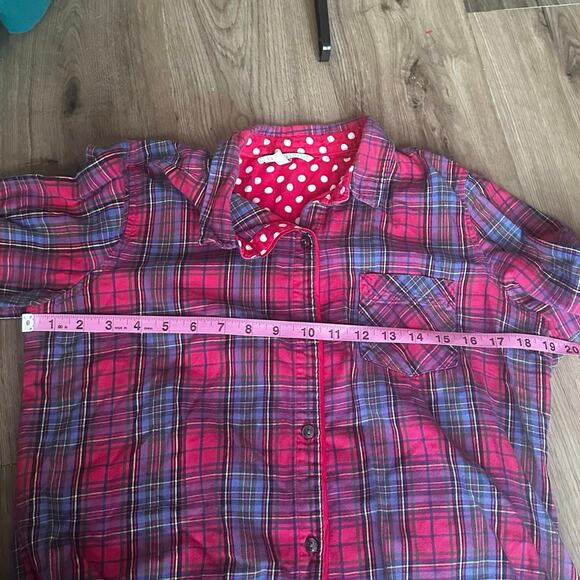 Victoria’s Secret Red Plaid Flannel Pajama Set | Christmas Sleepwear M | Eyemask - Picture 10 of 10
